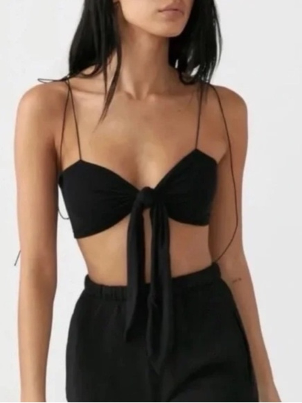 Joah Brown black tie top